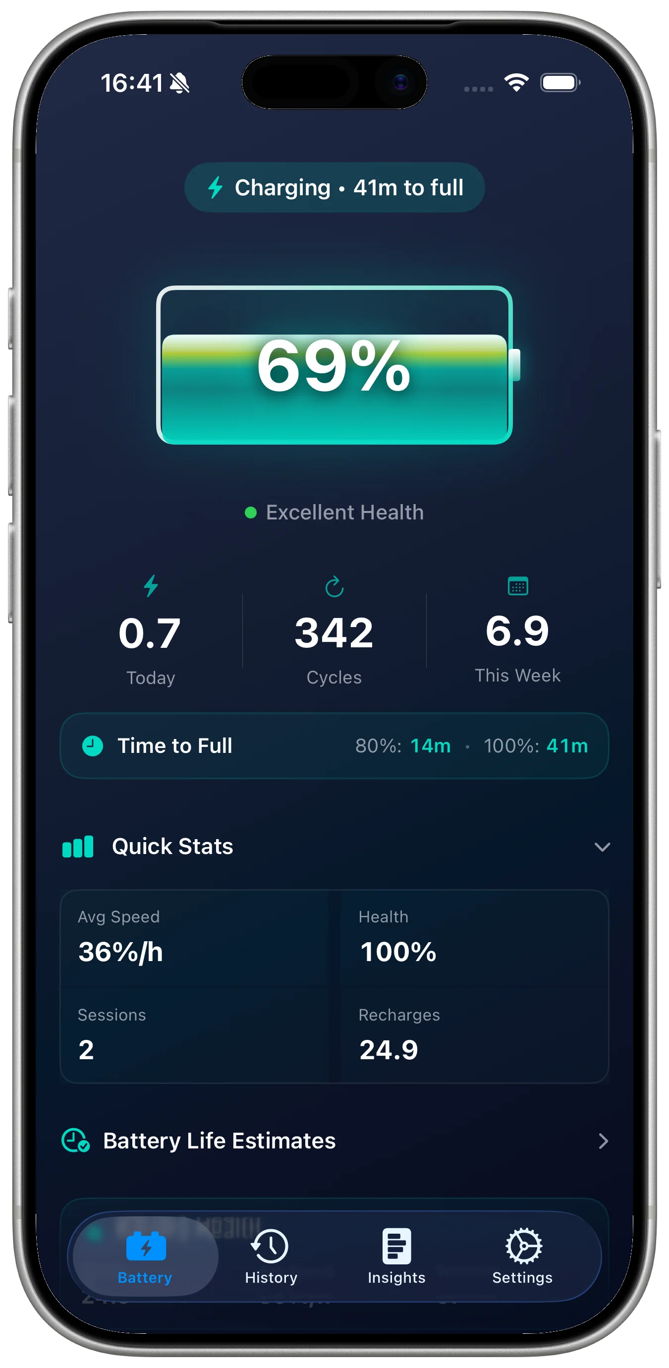 Battery Health Pro app screenshot 1