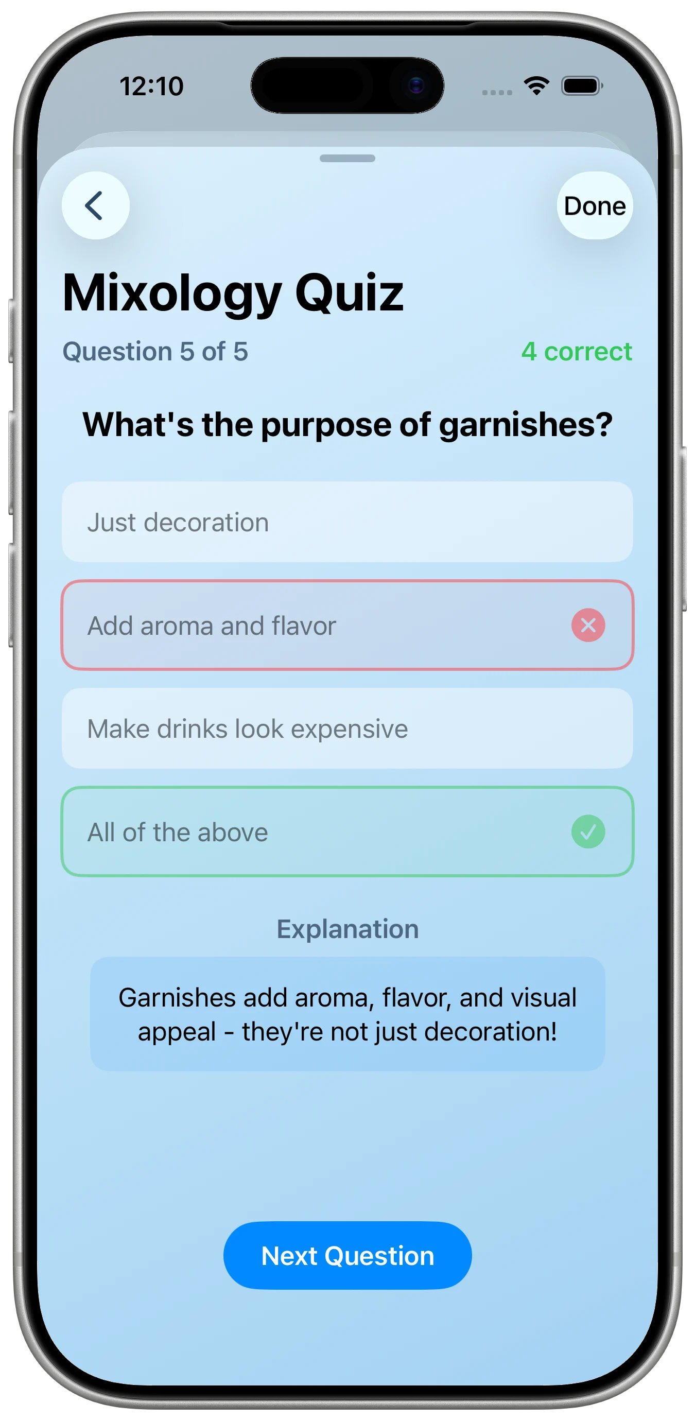 Cocktail Calculator Pro app screenshot 4