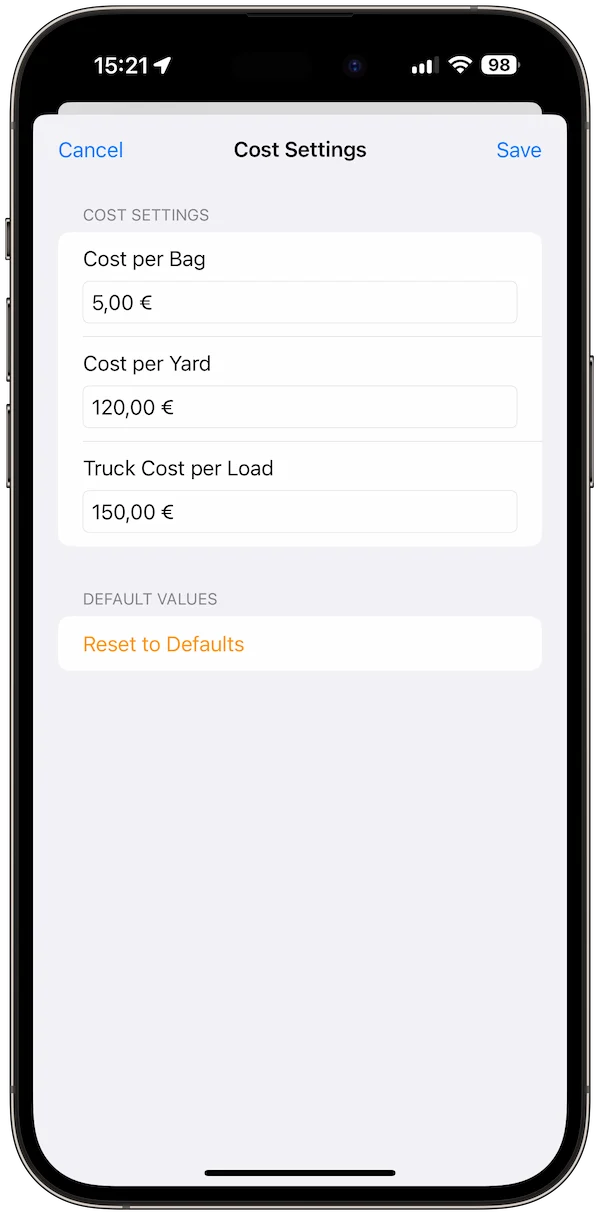 Concrete Calculator Pro app screenshot 5
