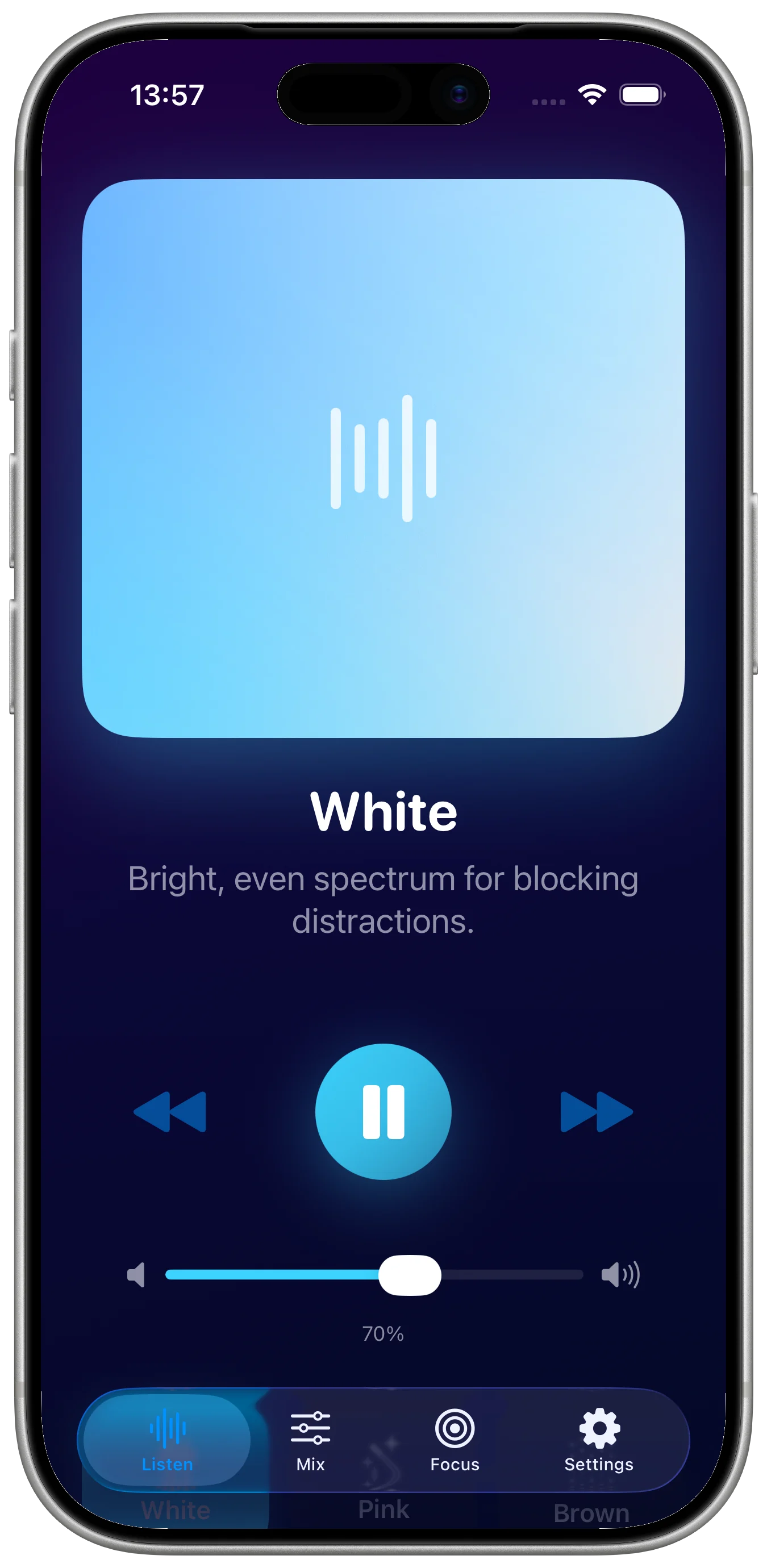 Deep Focus Noise Pro app screenshot 1