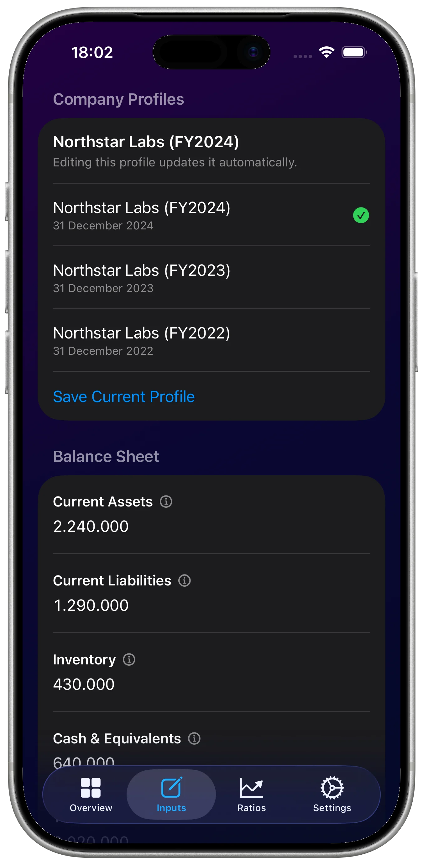 Financial Ratios Pro app screenshot 5