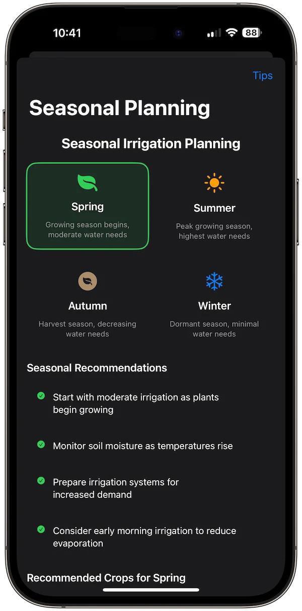 Irrigation Calculator Pro app screenshot 4