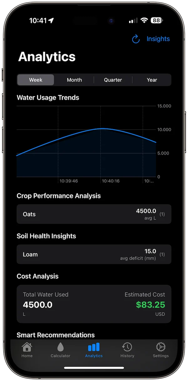 Irrigation Calculator Pro app screenshot 5
