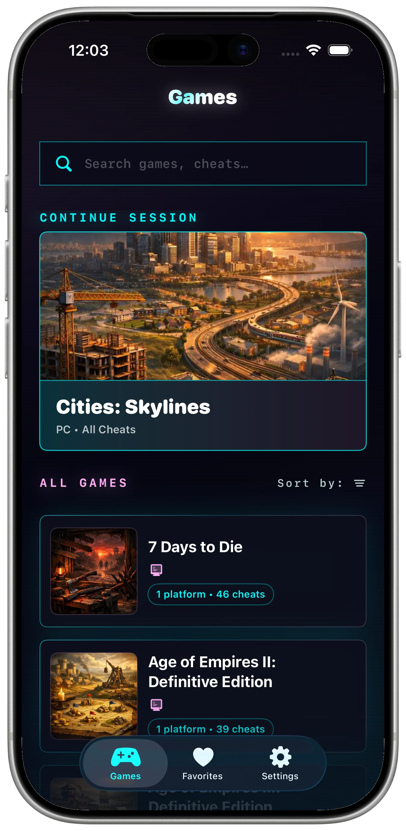 Master Cheats app screenshot 1