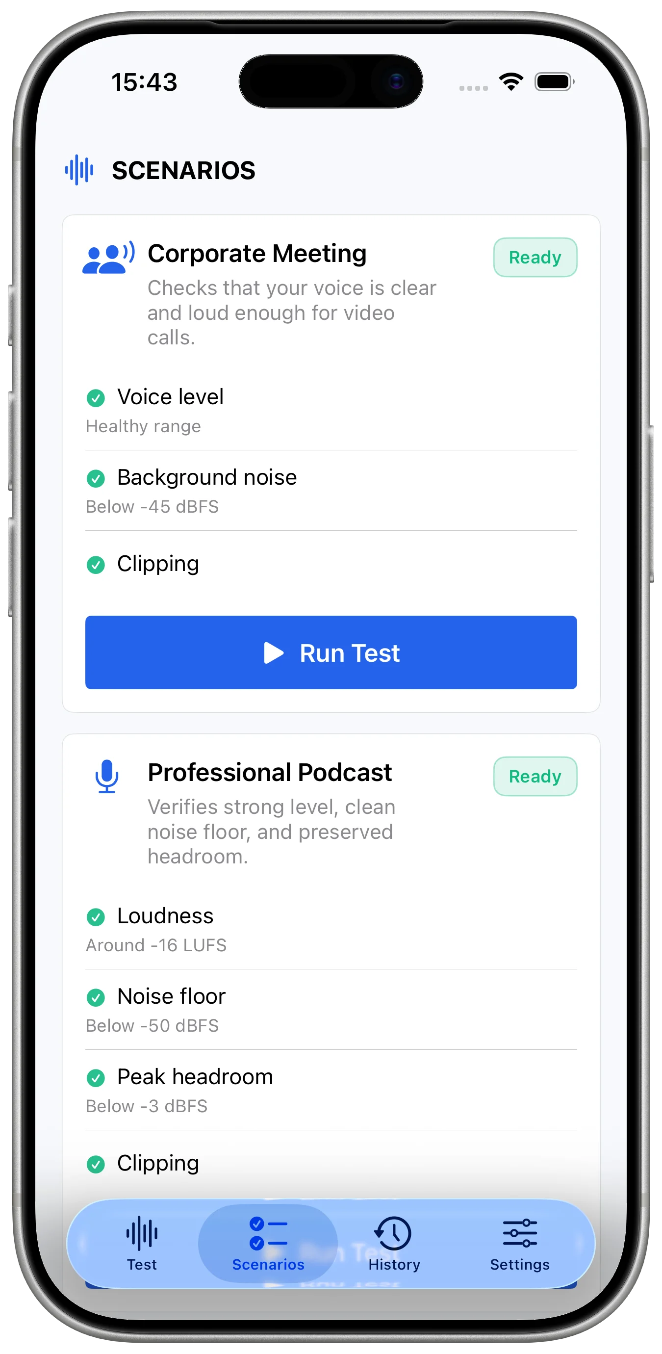 Mic Test Studio: Audio Check app screenshot 2