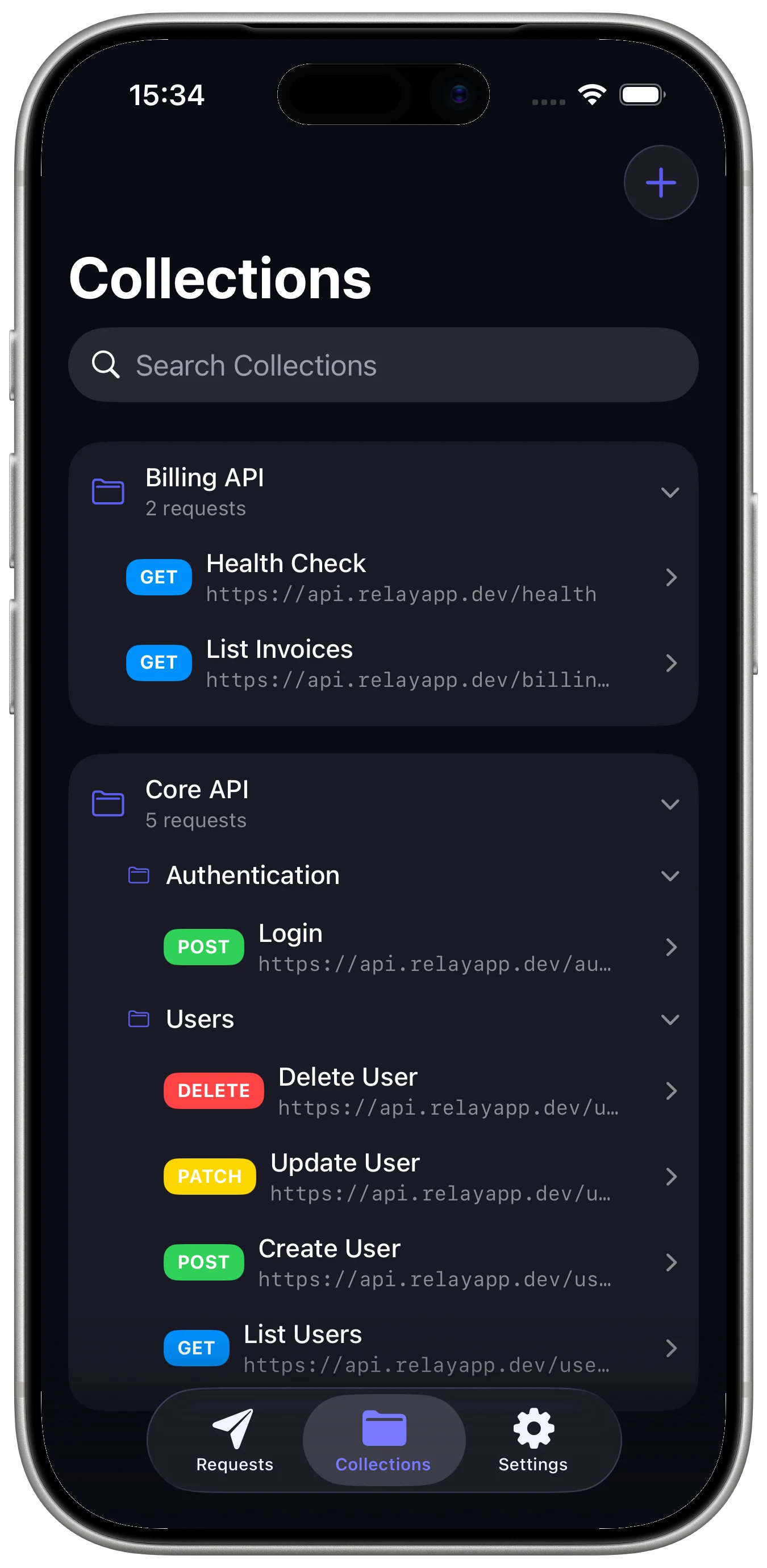 Relay HTTP and REST Client response inspector screen